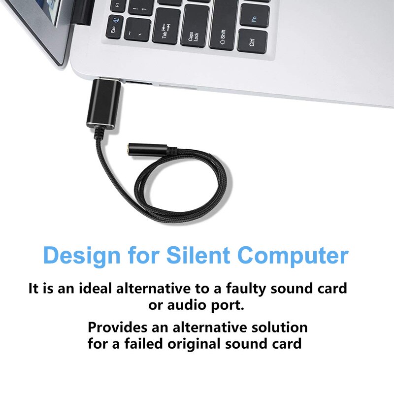 Usb A Naar 3.5Mm Vrouwelijke Audio Adapter Usb Externe Geluidskaart Met 3.5 Jack Hoofdtelefoon Microfoon Voor PS5 4 pc Laptop Hoofdtelefoon Aux