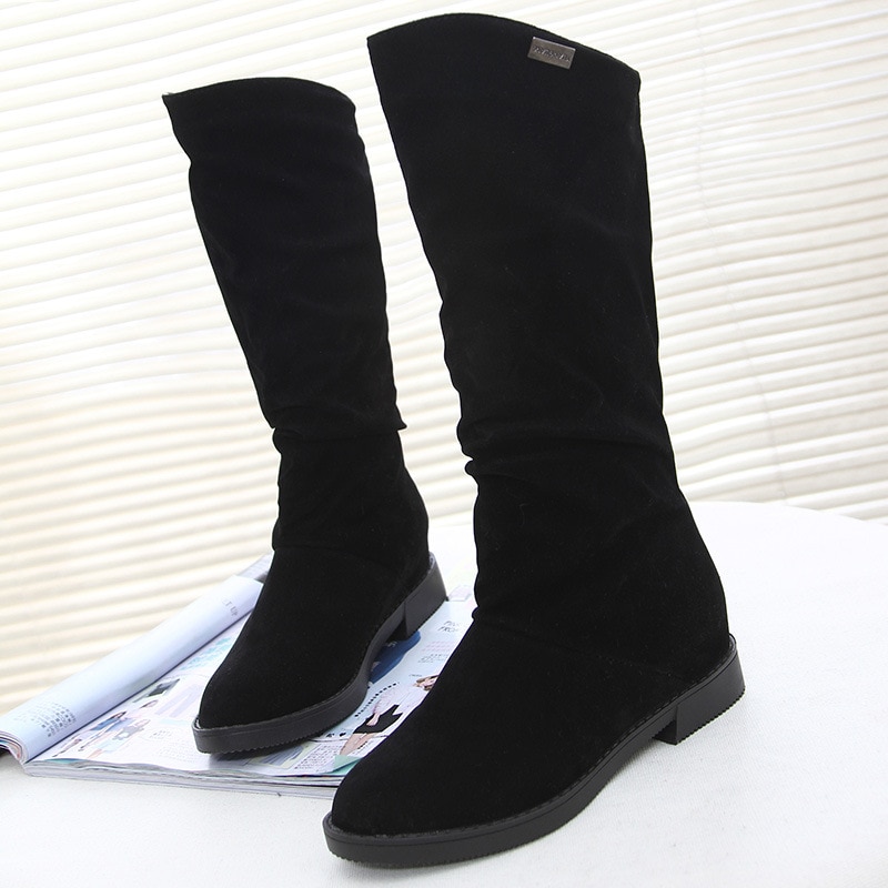 Bottes de neige hautes pour femmes, chaussures d'hiver, confortables, noir, rouge, YX1749, , décontracté