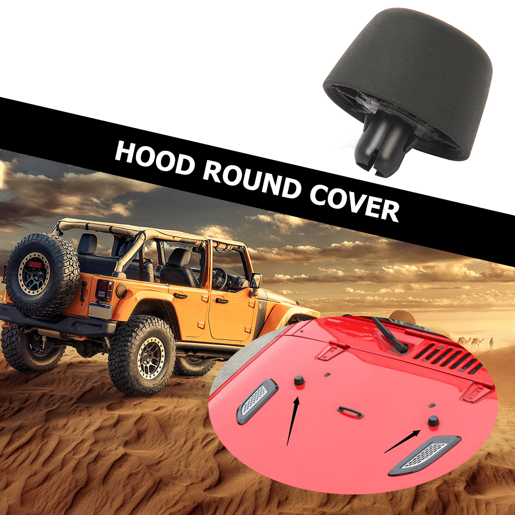 VODOOL Hood Bump Stop Bonnet Bumper Cushion for Jeep Wrangler JK 2007 Auto Exterior Decoration Part Car Engines Accessories