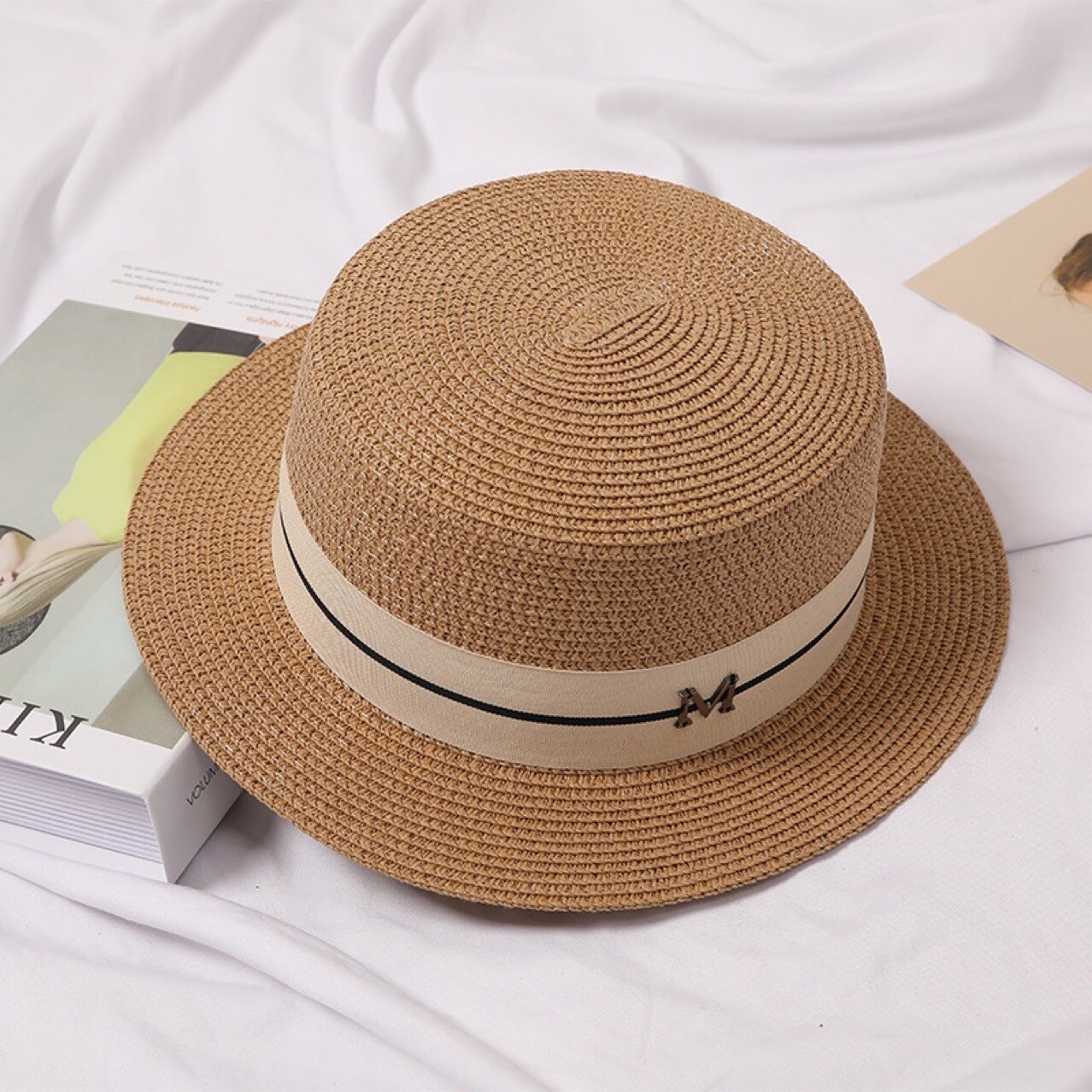 Summer Women Proteteion Sun Hat Summer Beach Hats Female Casual Lady Flat Brim Straw Cap Girls Sun Hat Chapeu Feminino: JH131201