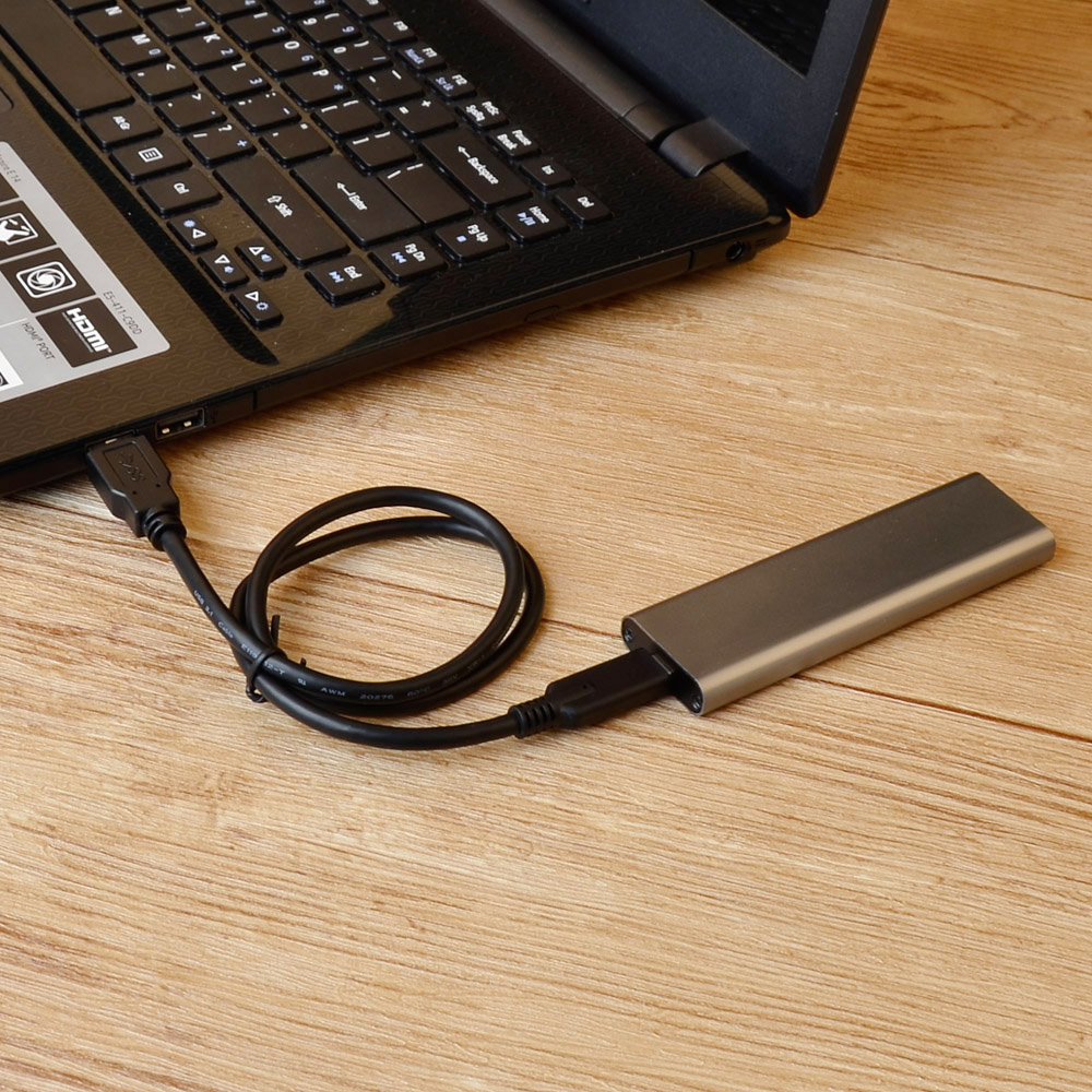 WAVLINK USB C M.2 obudowa do zewnętrzny dysk twardy SATA NGFF SSD USB 3.1 Gen 2 10 gb/s obsługuje SATA NGFF SSD klucz B + M lub B interfejsy