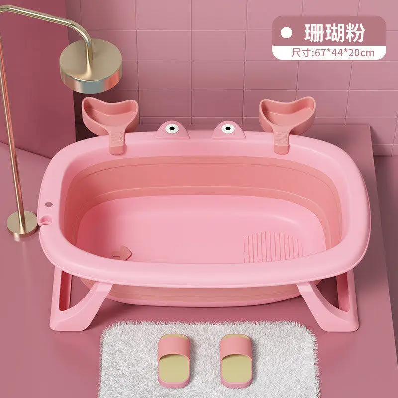 Foldable Pet Bath Tub for Cats Dogs Non Slip Portable Wash Basin Grooming Shower Tub with Anti Escape: light yellow