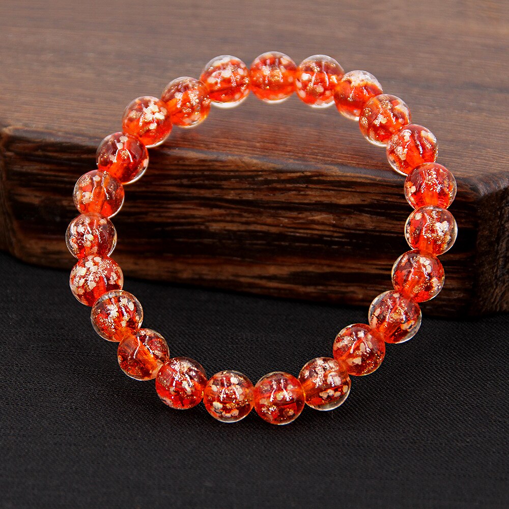 Armbänder für frauen charme für schmuck machen mädchen Rot Armband leucht 810mm Nächtlichen licht Quicksand perlen yoga jóias