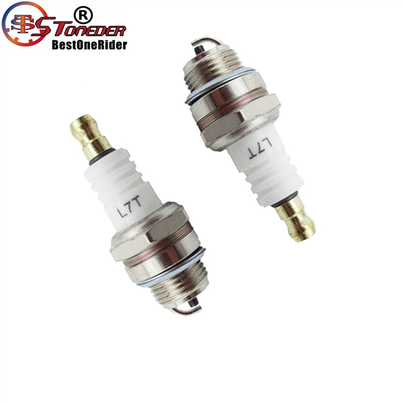 Stoneder 5 pz tasca bicicletta L7T Candela di Accensione per Il Cinese 47cc 49cc 2 tempi Motore sporco Minimoto mini Bambini atv Quad
