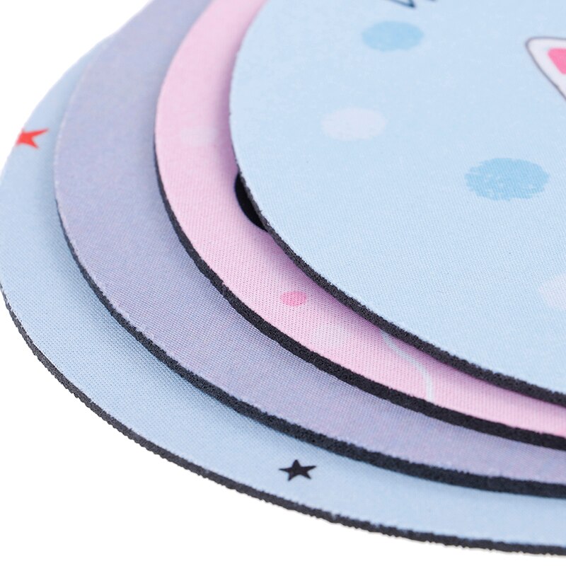1pcs cartoon dier patroon muismat 20*3 cm ronde rubber muismat kantoor computer thuis non- slip desk pad