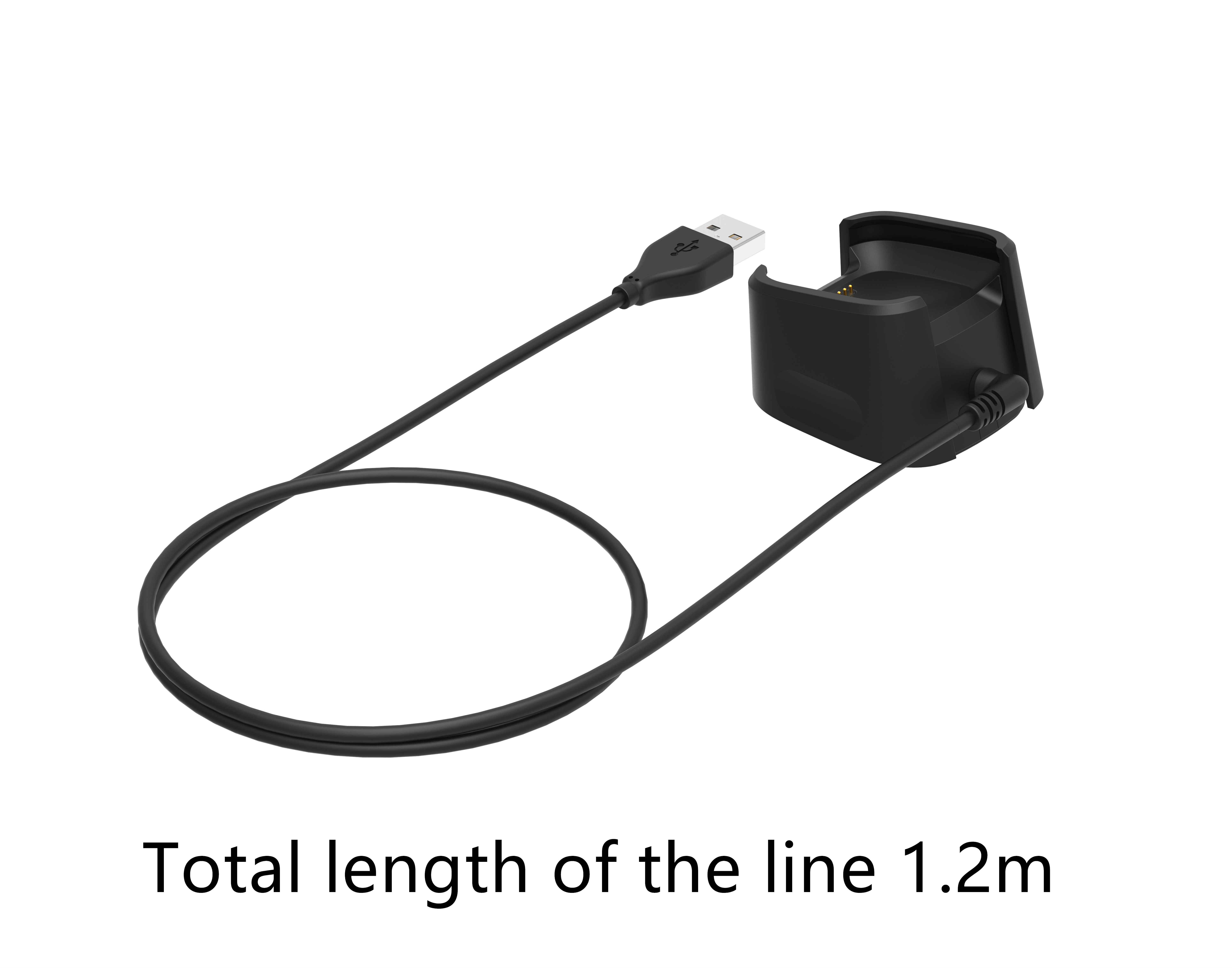 Yayuu 1,2 m Smart Uhr Ersatz Schnelle ladegerät Dock Uhr USB Power Station Halter Ladegerät Kabel Box gelten Versa 1/2