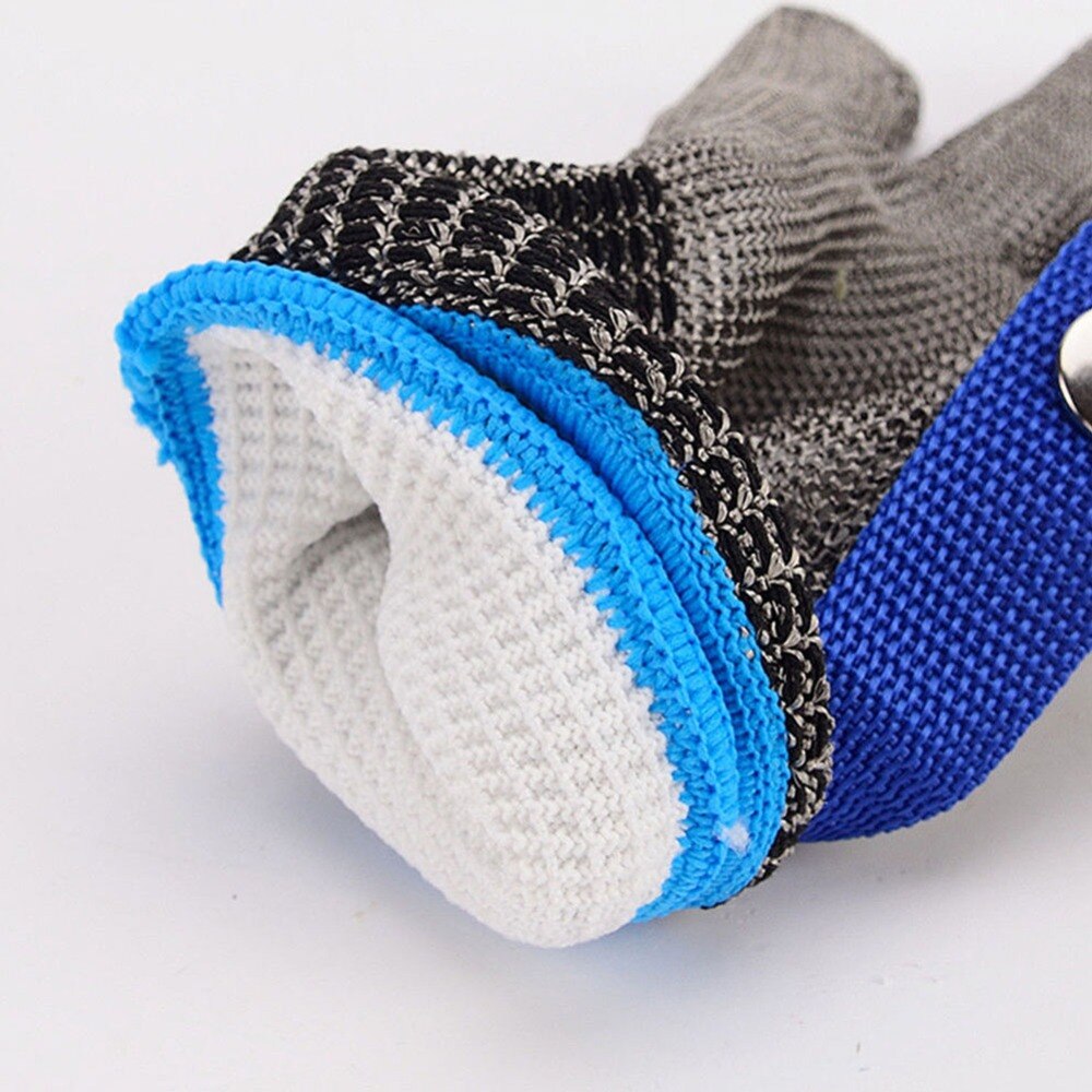 1 Pair Cut-Resistant Protective Gloves Stainless Steel Wire Butcher Anti-Cutting Mountaineering Gloves USA