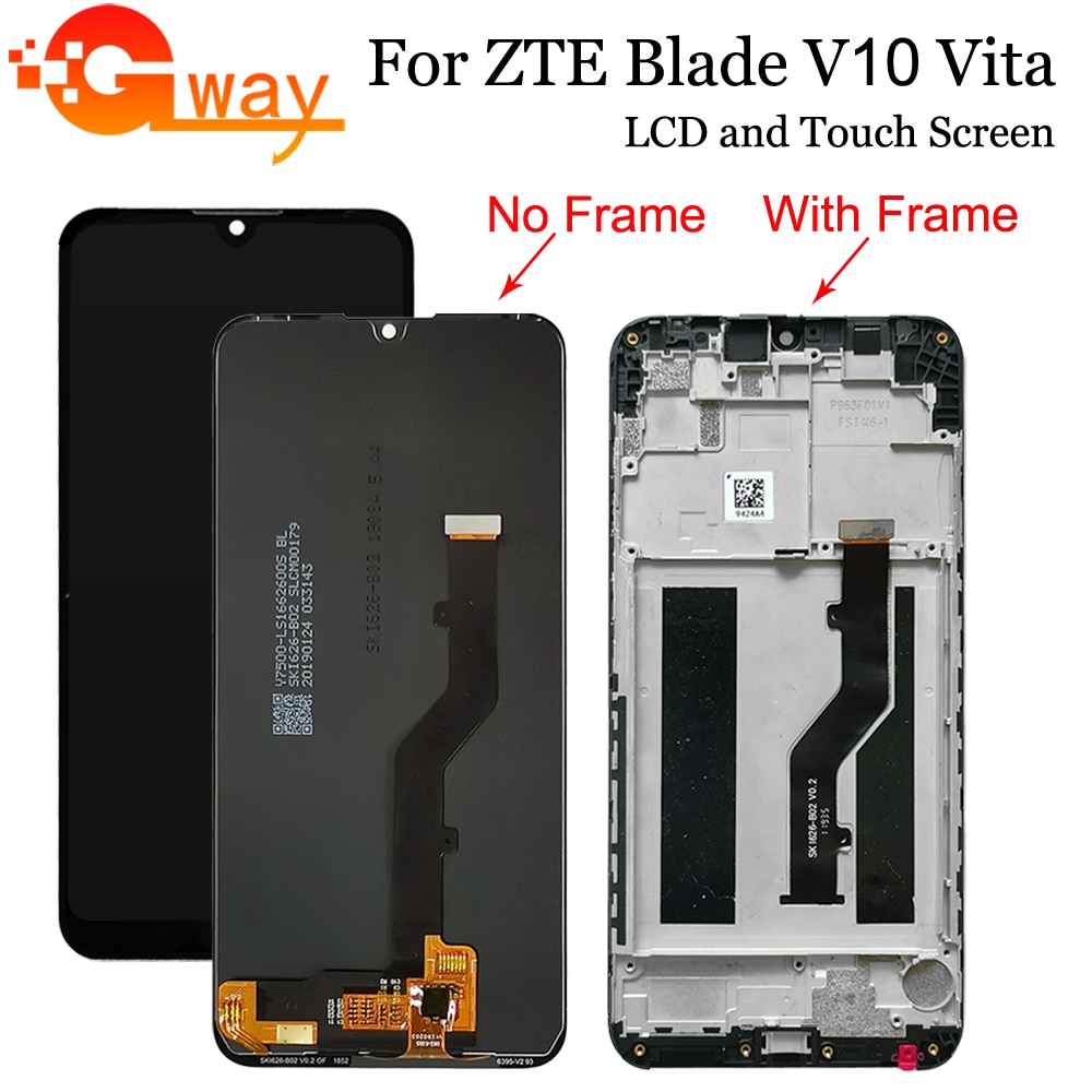 6.26 "Voor Zte Blade V10 Vita Lcd Touch Screen Digitizier Vergadering Met Frame Voor Zte V10 Vita Lcd telefoon Accessoires + Gereedschap