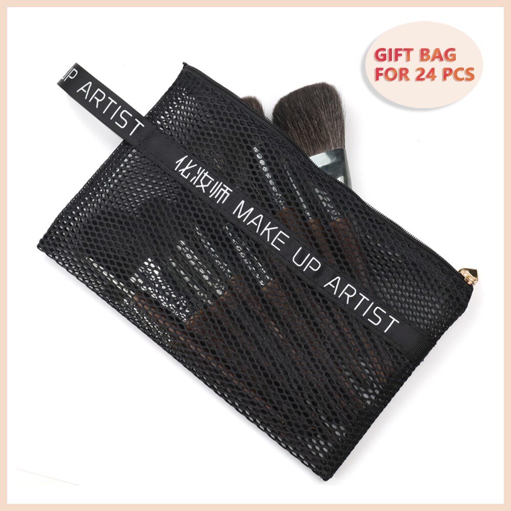 OVW Natural Goat Hair Makeup Brushes Set Kit brocha maquillaje pedzle do makijazu blending smudging brush shader