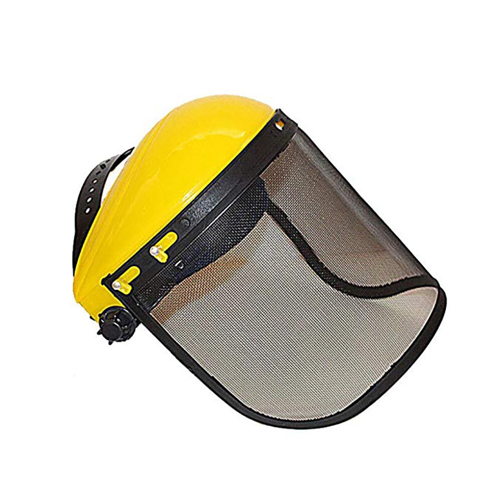 Safety Helmet Hat With Full Face Mesh Visor For Logging Brushcutter Forestry Protection Mesh Safety Helmet Mower