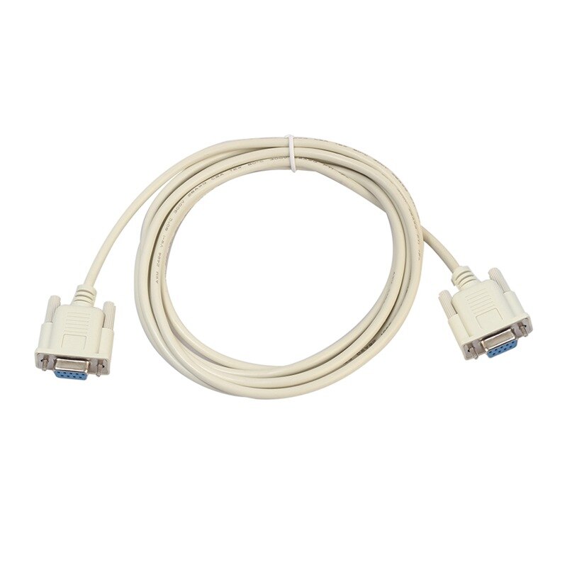 1PC 5ft F / F Serial RS232 Null Modem Cable Female to Female DB9 FTA Cross Connection 9 Pin Data COM Cable Converter PC Accessor