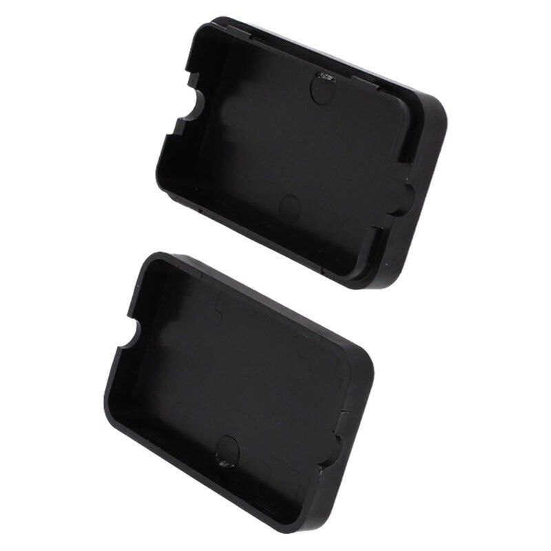 2 pcs 55 X 35 X 15mm Plastic Electric Sealed Wire Switch Junction Box Black