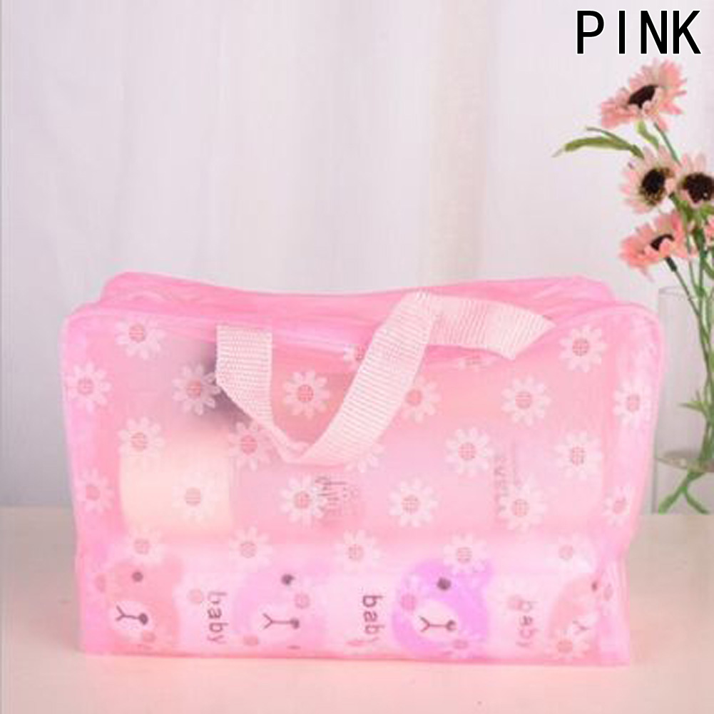 Waterproof PVC Makeup Cosmetics Bags Clear Transparent Travel Storage Box Wash Bathing Make Up Bag