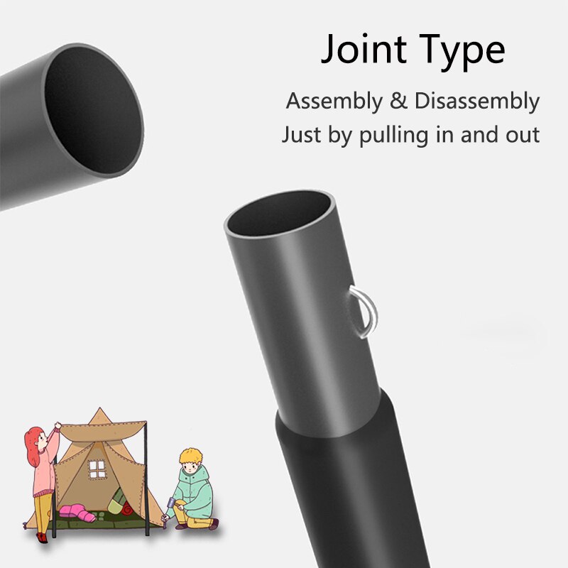 Ultralight Tarp Poles Outdoor Camping Tent Rods Adjustable Aluminium Tarp Awning Racks Canopy Pole Replacement for Hiking Travel