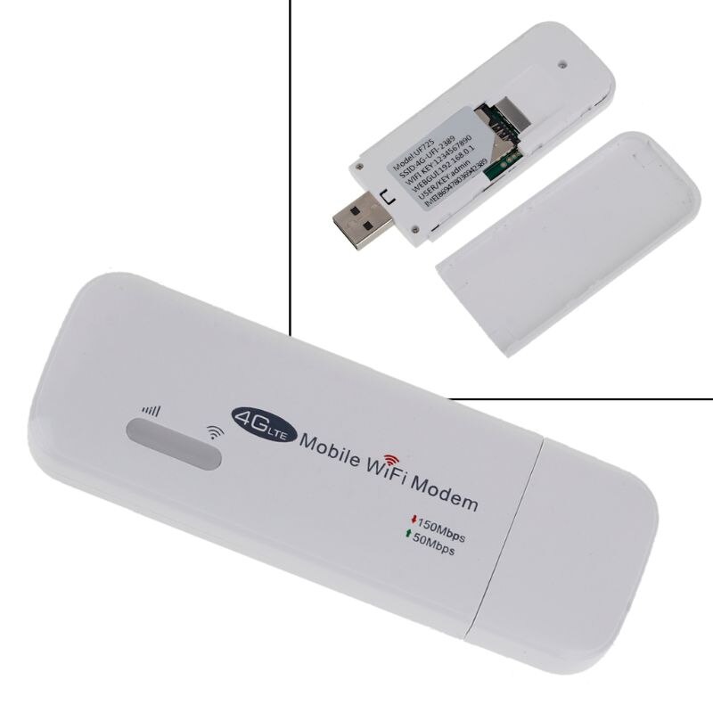 4G FDD LTE Wi-Fi Router Unlocked Pocket Network Hotspot USB Wifi Routers Wireless Modem with SIM Card Slot UF725