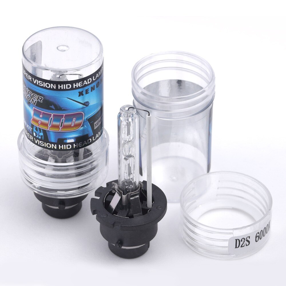 2 pièces ampoule xénon D2S HID lampe xénon d2s support métallique lampe de remplacement ampoule voiture phare 35W 4300K 6000K 8000K 10000k 12000 K