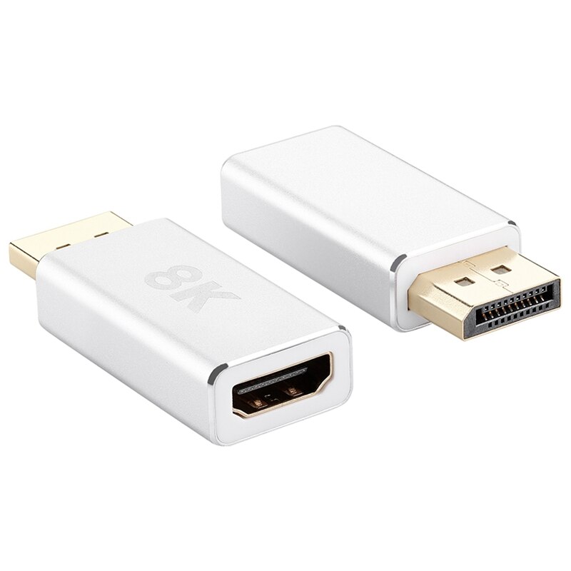 Actieve Standaard DP1.4 Naar Hdmi-Compatibel 2.1 Adapter, Dp Naar Hdmi-Compatibele Kabel Converter, ondersteuning 8K @ 60Hz