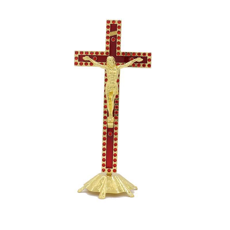 Katholieke Jesus Cross Home Decor Religieuze Ornament Bureau Handwerk Kerk Gebruiksvoorwerpen Orthodoxe Priester Cristo