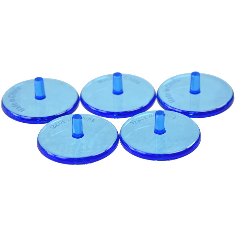200PCS crystal Plastic Golf Ball mark Position Markers Diameter 24mm Golf Ball Maker Base Accessories Transparent Plastic mark: Blue