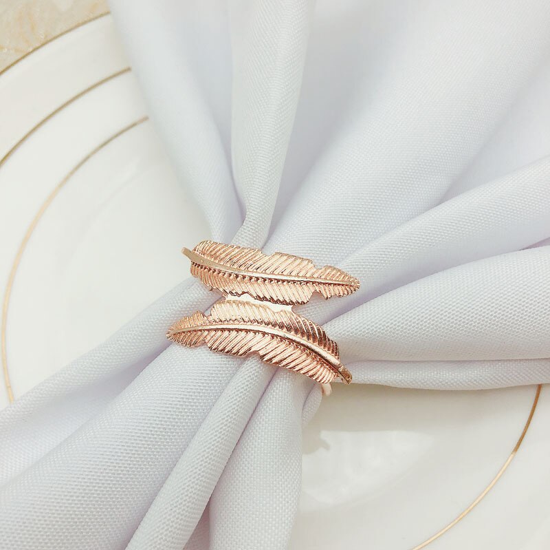 6/Stck Serviette Ring Gold und silber kreative stil besteck Serviette schnalle Hotel liefert geschirr: Silber