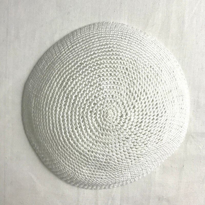 Jewish Kippa 17cm Knitted Cotton Kippah Yarmulke Skullcap