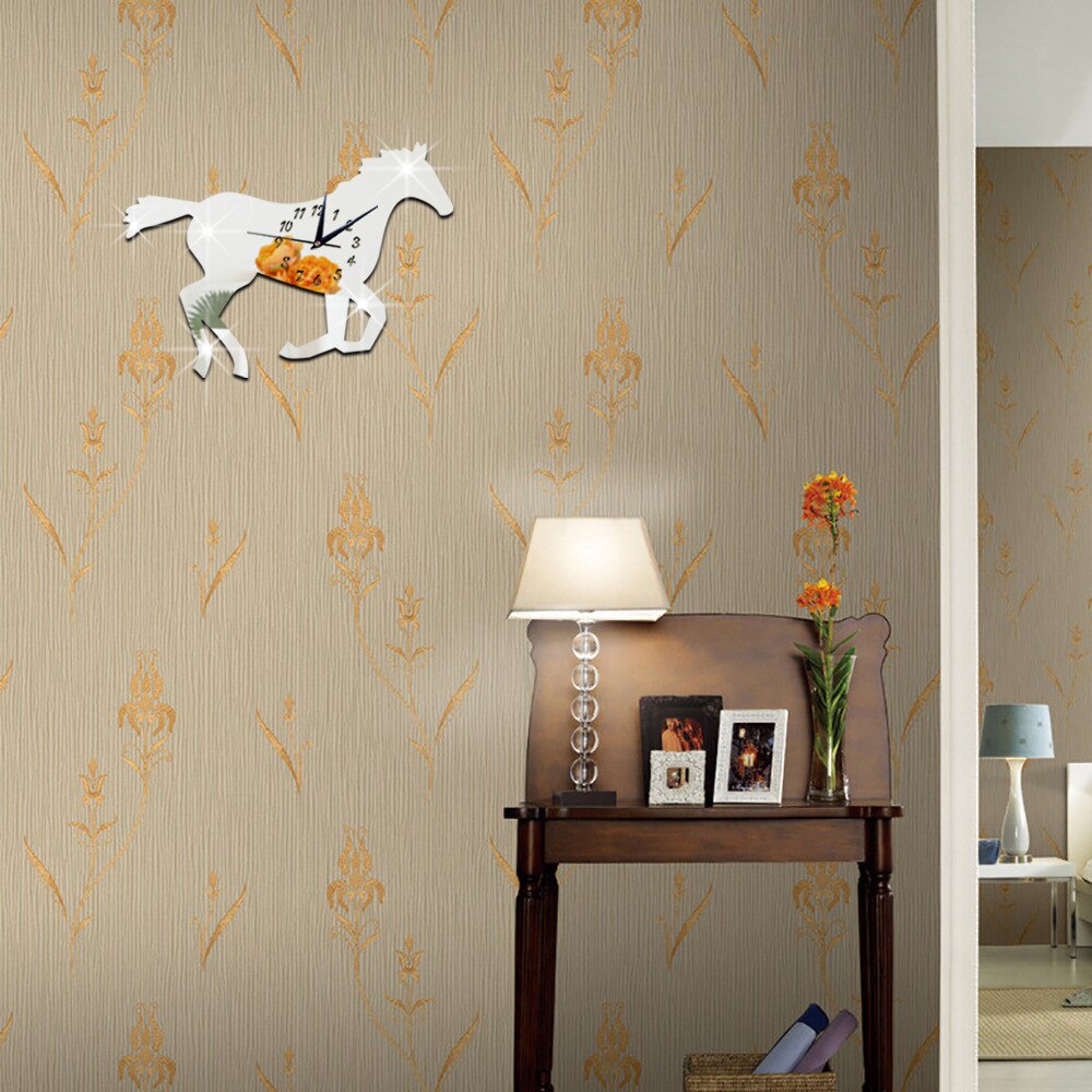 3D big size wall clock mirror sticker DIY wall clocks home decoration wall clock meetting room