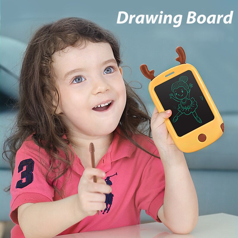 Tekentafel Speelgoed Voor Kinderen Tekening Licht Telefoon Jugetes Educatief Speelgoed Voor Kids Magic Elektronische Schilderen Tablet Tekening