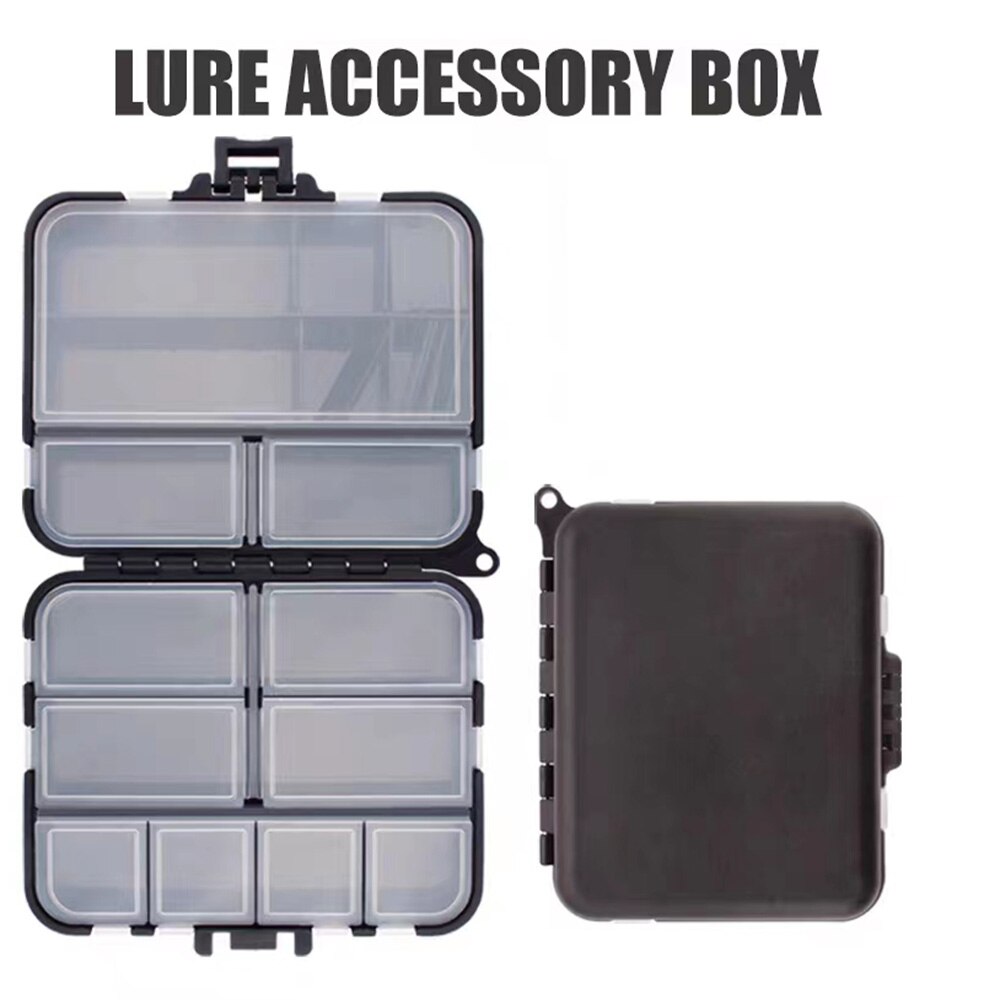 Caixas de armazenamento para isca de pesca, equipamentos de pesca, portátil, dupla face, isca, gancho organizador, mini utilitários iscas