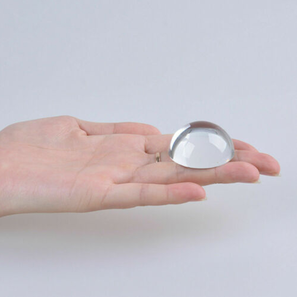 Boule de cristal demi-sphère transparente, 40/60/80MM, presse-papiers, verre grossissant, de décoration: 40MM