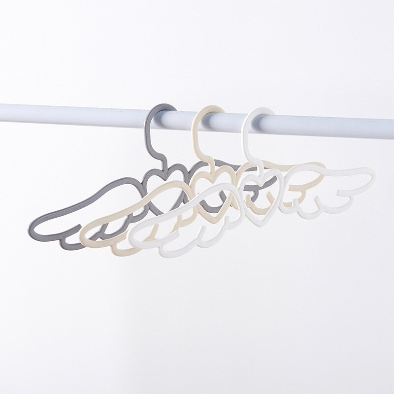 41cm Angel Wings Shape Plastic Clothes Closet Hangers Space Saving Anti-Slip Clothes Drying Rack 4 Colors