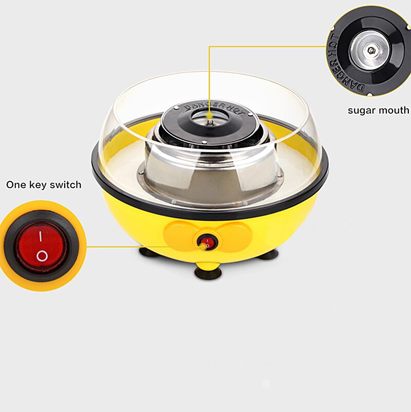 Mini Electric Diy Candy Floss Spun Sugar Maker Machine Home Sweet Sugar Cotton Candy Maker For Kids Family Eu Plug