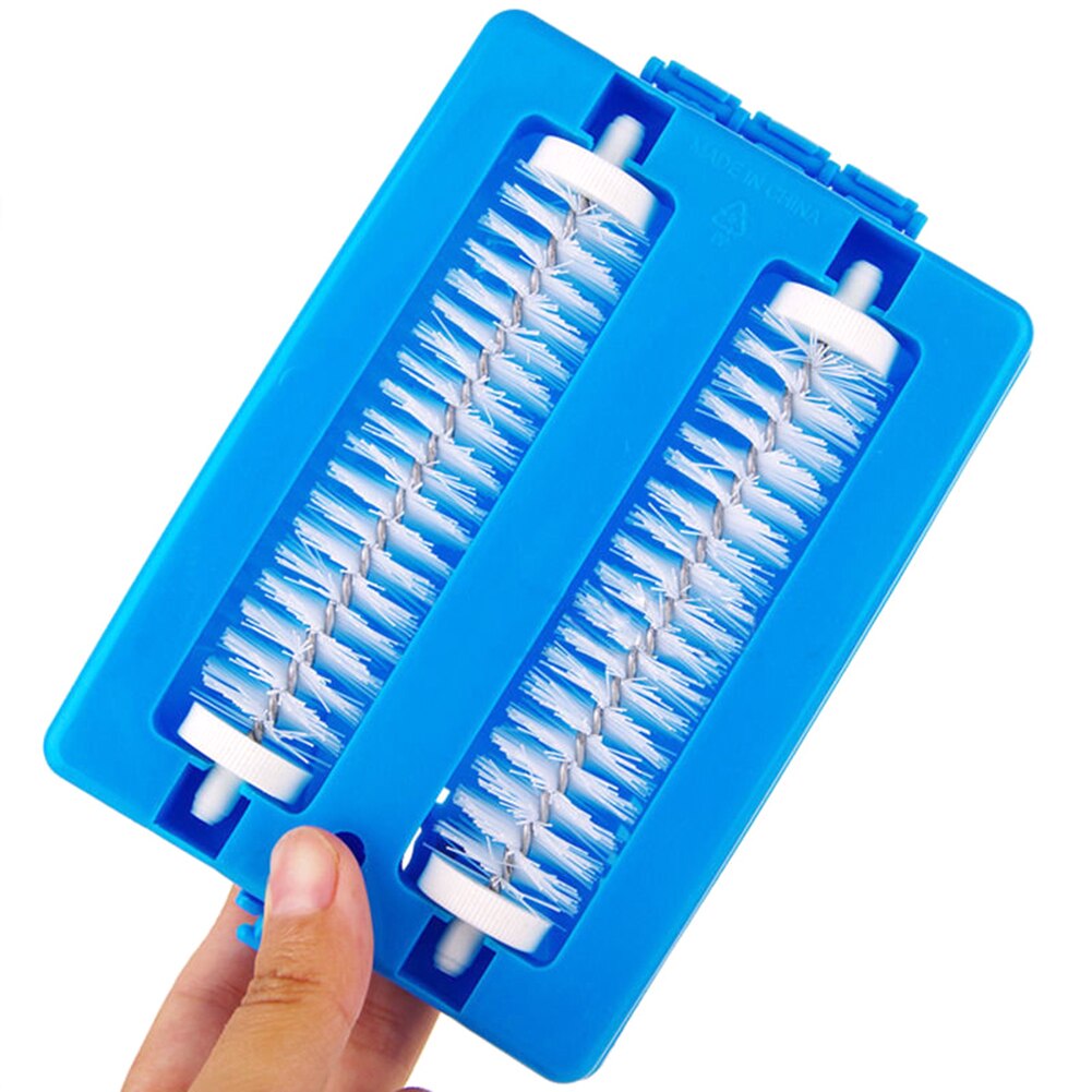 Multifunctionele Borstel Handheld Thuis Tapijt Cleaner Brush Dual Roller Sofa Tapijt Tafel Crumb Dirt Cleaning Tools