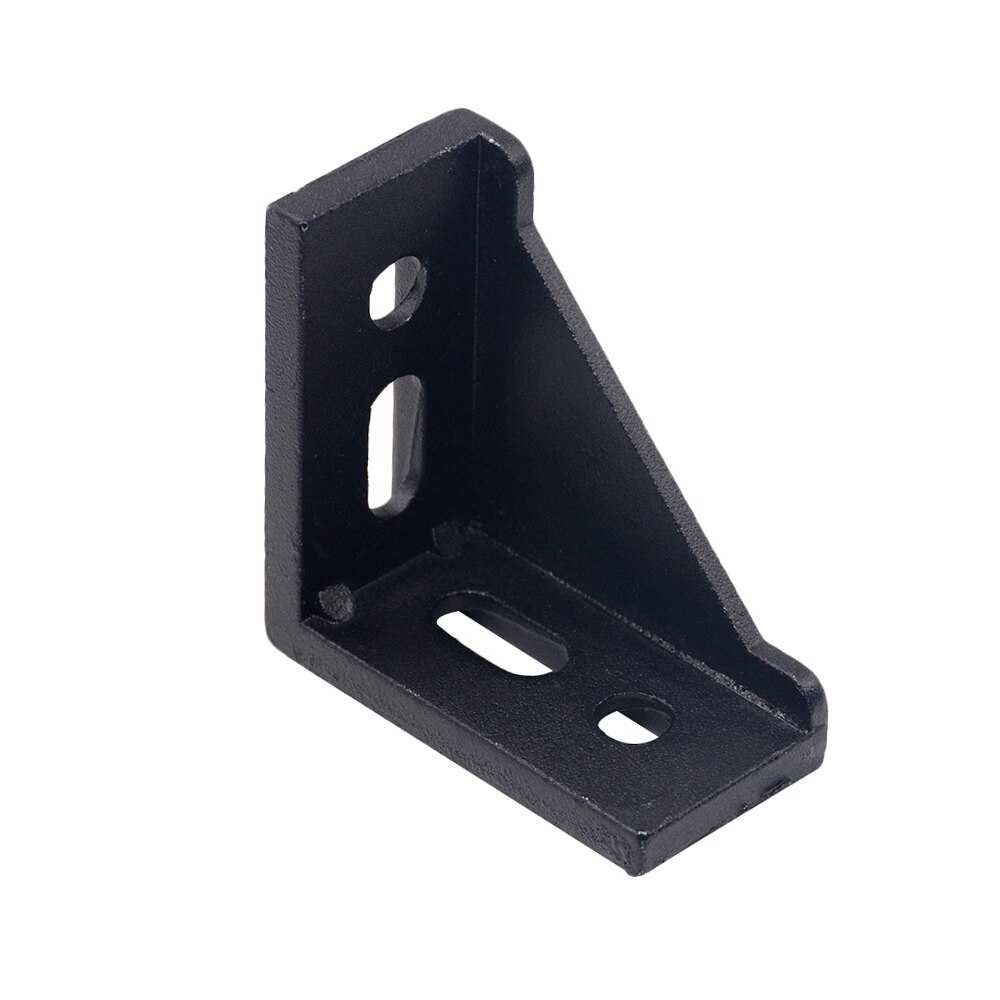1PC Corner Bracket Fitting Black Angle Aluminum Connector 2028 3030 3060 4040 for Industrial Aluminum Profile