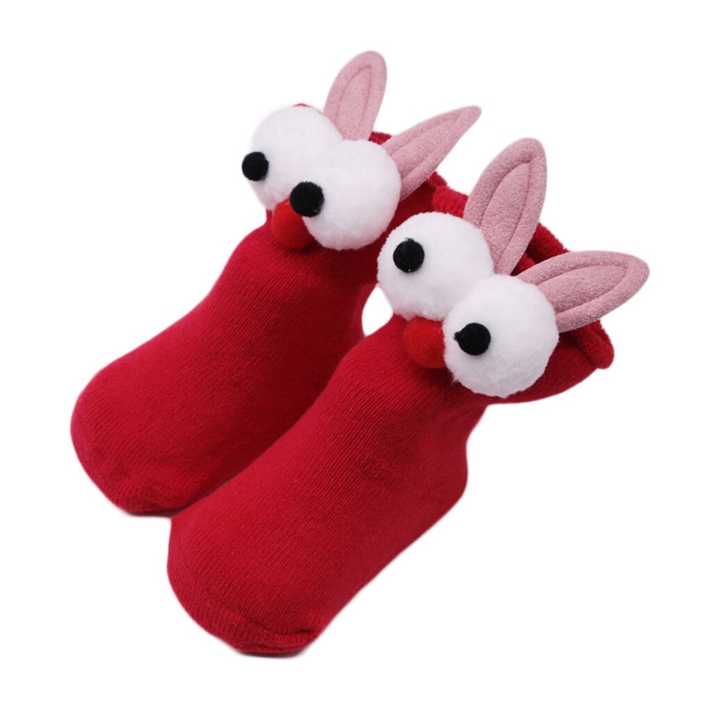 Calcetines de algodón antideslizantes con dibujos animados para bebés, calcetín para niños y niñas