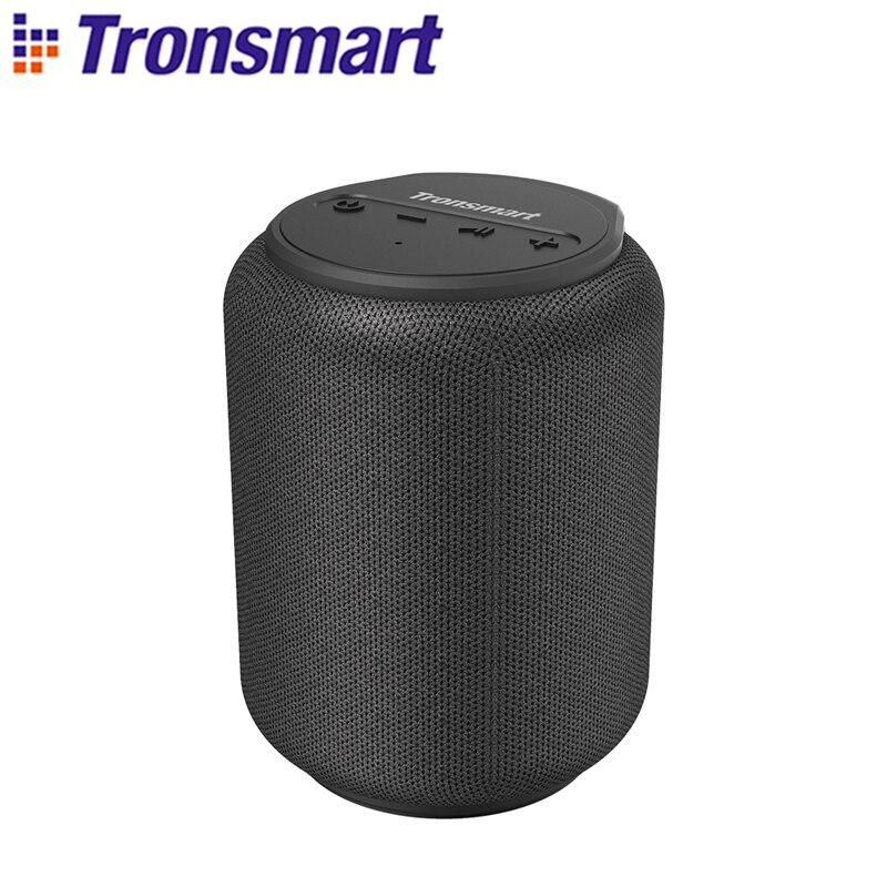 Tronsmart T6 Mini Tws Bluetooth 5.0 Speaker 15W IPX6 Waterdichte Draadloze Draagbare Kolom Outdoor 24H Speeltijd Voice assistent: black