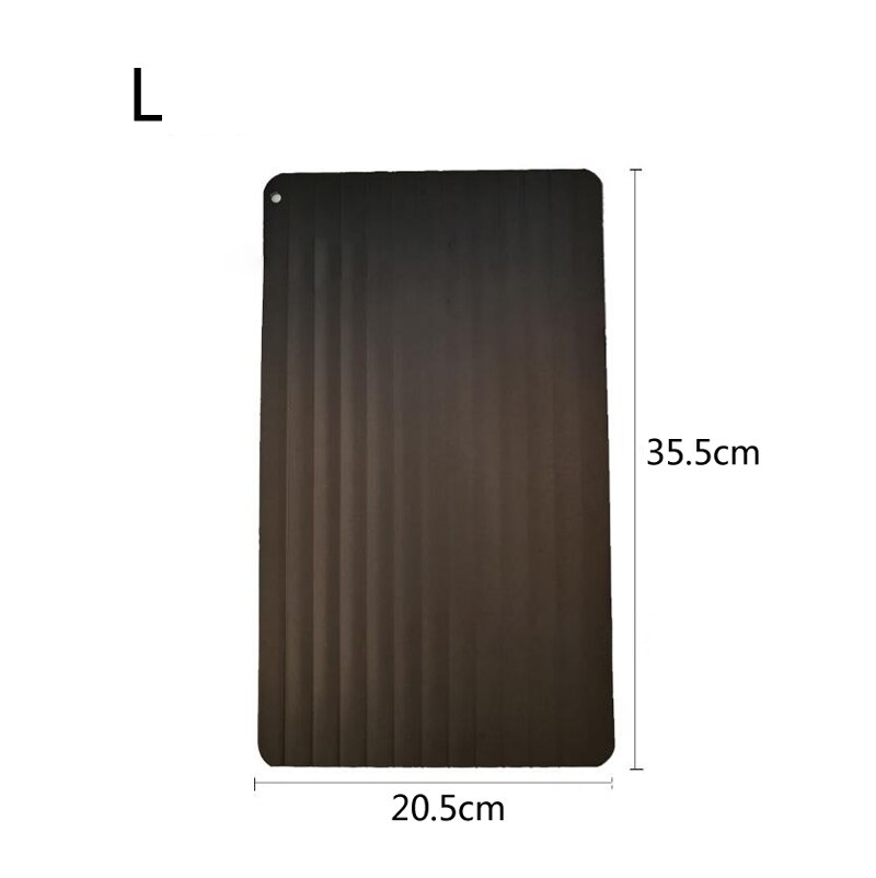 Kitchen Accessories Tools Gadgets Defrost Tray Quickly Fast Rapid Thawing Frozen Meat Magic Metal Plate Thawing Tray Defroster: L