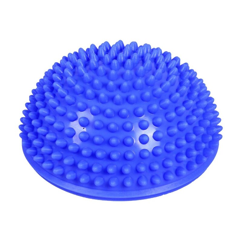 Bolas de Yoga inflables de media esfera, pelota de masaje de PVC para ejercicios, entrenador, pelota de equilibrio para gimnasio, Pilates, deporte, Fitness, novedad: Blue