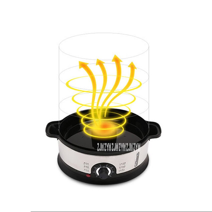 ES-07 casa alimentos eléctrico vapor vaporera multifuncional olla potencia automática de 3-capa de gran capacidad cocedor de vapor para marisco Cocina