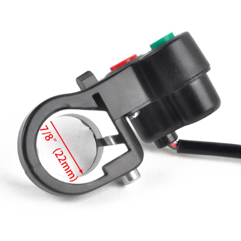 Motorfiets Richtingaanwijzer Schakelaar Claxon Op/Off Knop Voor 7/8 "Motorbike Dia Stuur Accessoires Elektrische Fiets Scooter