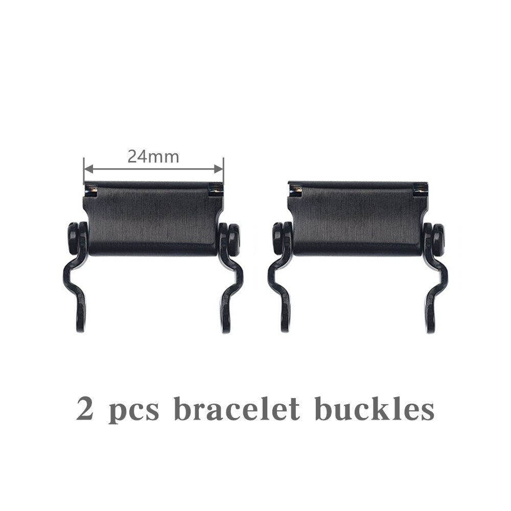 Pulsera multiherramienta 29 en 1, pulsera de reparación multifunción de acero inoxidable, llave de destornillador, Kit de emergencia para bicicleta y acampada: Black buckles 2 pcs