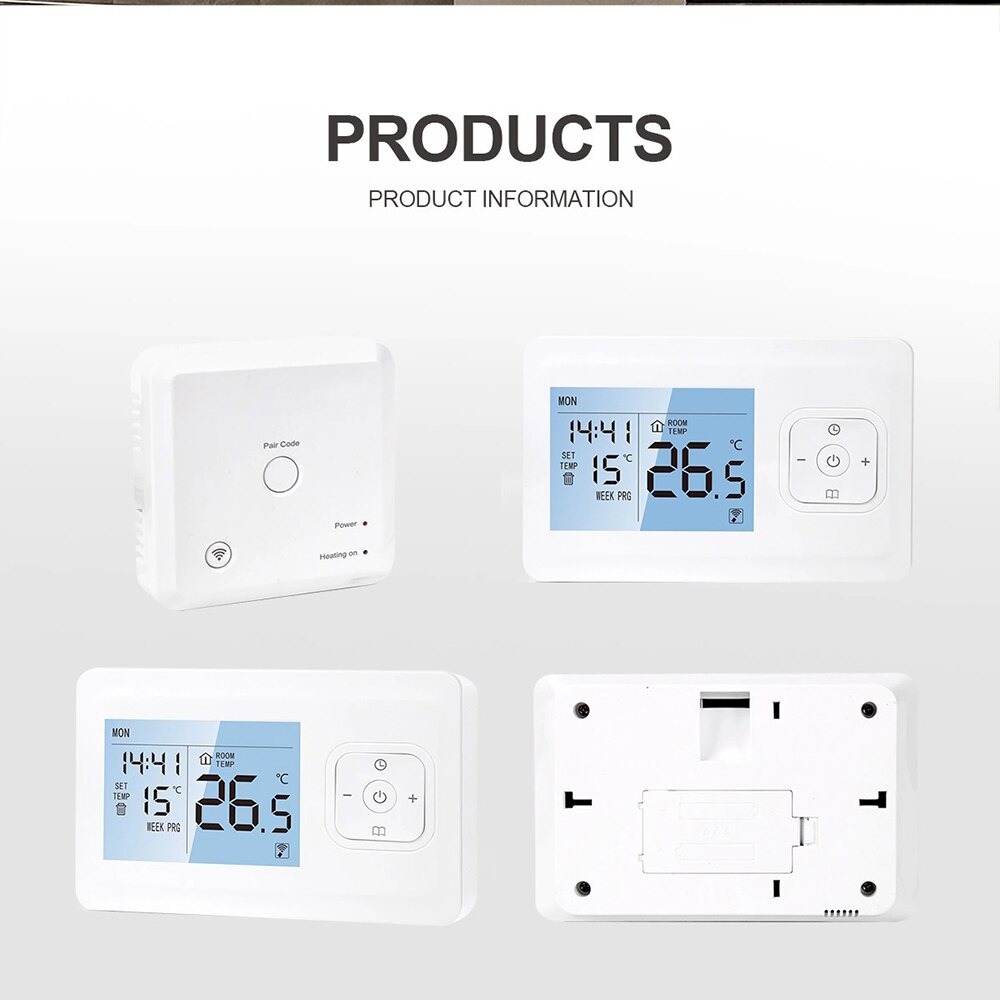 Programmable Thermostat Wireless Temperatur Control Water Heating Accessories Digital Wifi Wall-mounted Temperature Controller