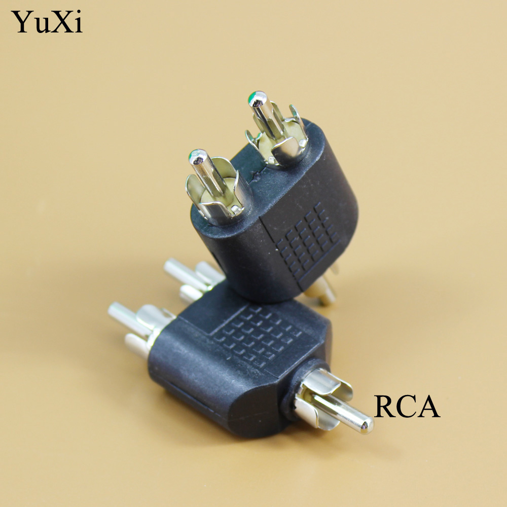 3.5mm/6.35 honkontakter  to 2 rca-hankontakter f/m eller m/f-hankontakter  to 2 dubbel rca-honkontakter av-stereoljudadapter y-kontakt splitterkontakt: Lila