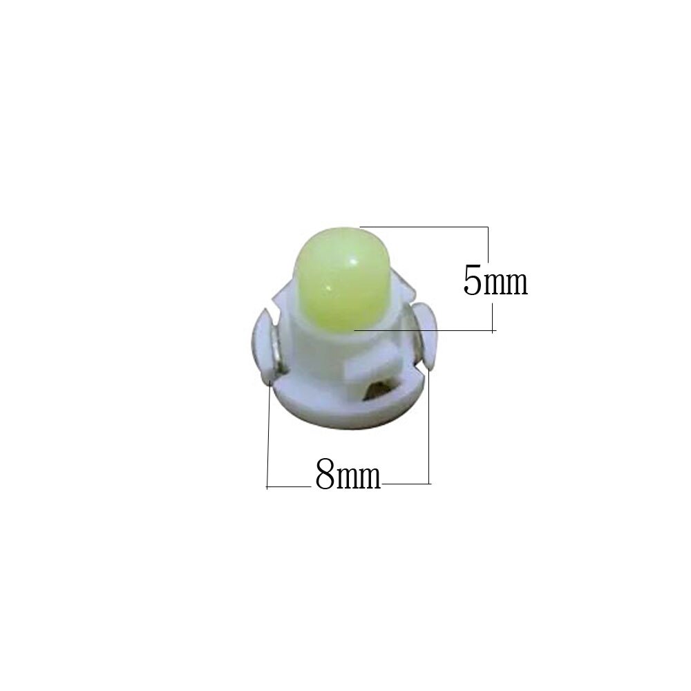 10PCS Car Interior Light T3 Wedge LED Auto Instrument Bulb 12V Automobiles Air Conditioner and Push-Button Bulbs: 10pcs white