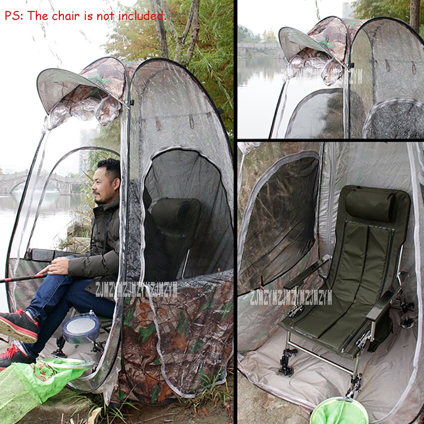 Winter fishing tent for single person, waterproof summer pop-up tent, portable automatic opening outdoor tent, rainproof, uv protection