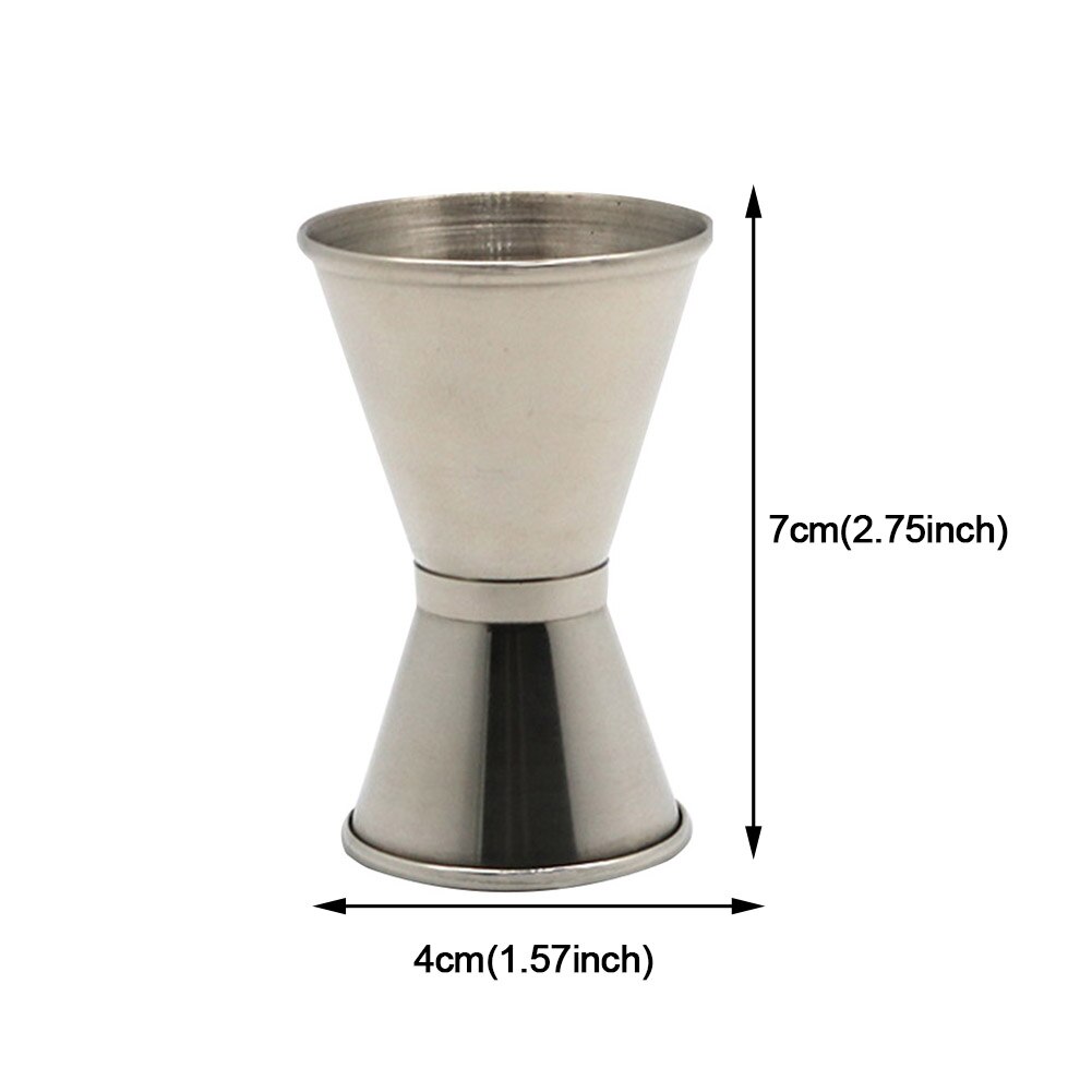2pcs Measure Cup Bar Tools 15ml 30ml Cocktail Jigger Pourer Double Spirit Stainless Steel Wine Party Japanese Style Craft