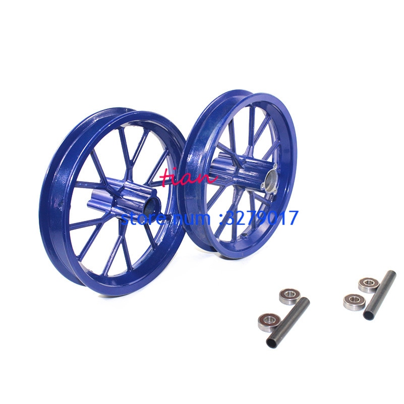 Llanta de aleación de aluminio para Mini Moto, llanta delantera y trasera de 222mm, apta para 49cc, Dirt Bike de bolsillo,