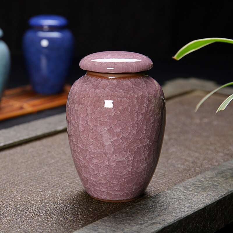 Small Pet Urn Bird Dog Pet Urns Cremation Pet Caskets Funeral Vase Cat Cremation Ash For Human Ashes Made Ceramics Hand Painted: PINK