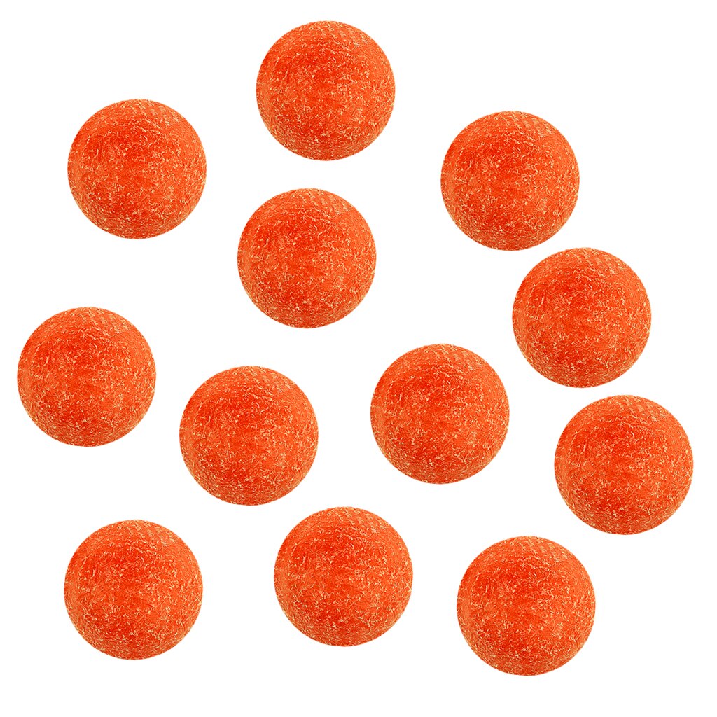 12pcs 36mm Orange Matte Soccer Table Football Foosball Balls Fussball Ball