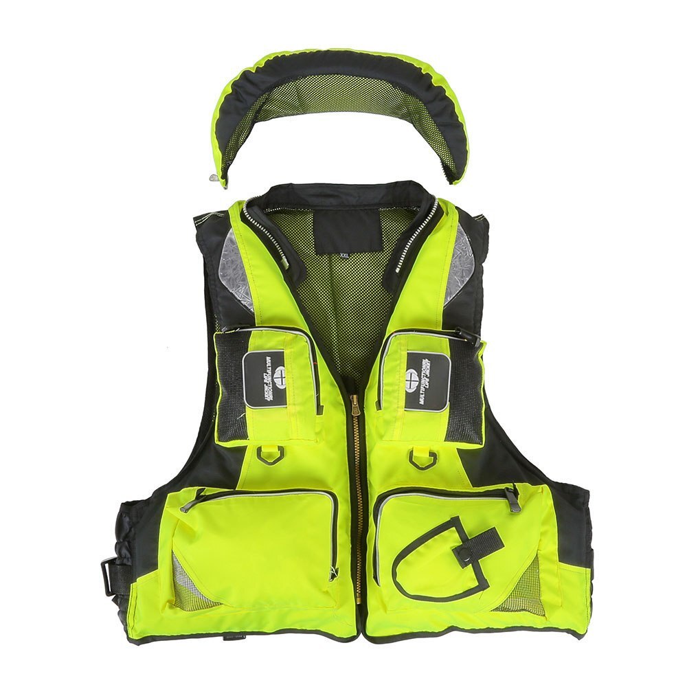 Lixada Adult Polyester Swimming Life Jacket Vest Fisihng Vest Drifting Boating Survival Fishing Safety Jacket Water Sports Wear