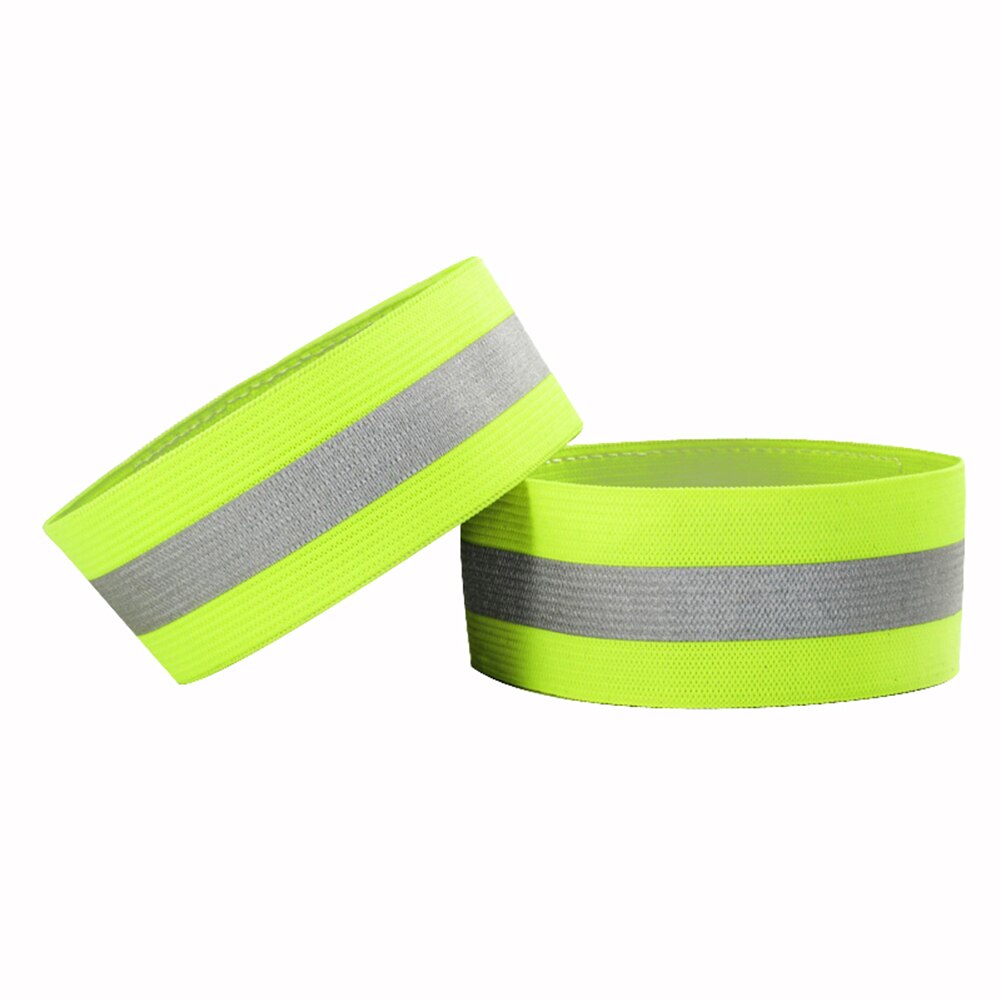 2 stuks reflecterende stoffen polsbandjes, enkelbandjes, fietsen, wandelen, reflecterende strips: Groente